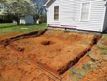 Footers being laid