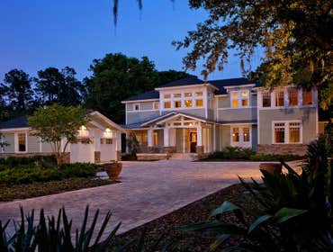 Photos by Robert A. Harris Architect #1 This custom home on Lake Maitland was designed as a "barefoot" house, one that could allow a casual lifestyle.
