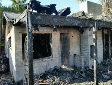 House fire before