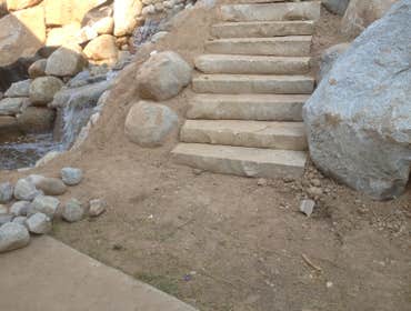 Rock stairway to heaven