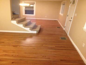 3/4" Prefinished hardwood