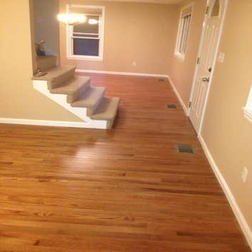 3/4" Prefinished hardwood