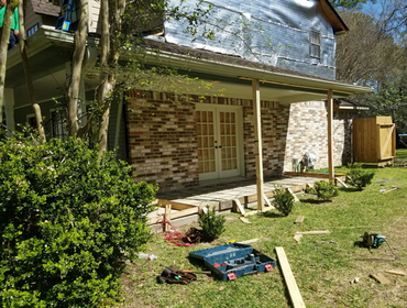 The Woodlands Texas LP SmartSide Siding Job & Room Addition This homeowner wanted us to close in their front porch and make and office that they can e