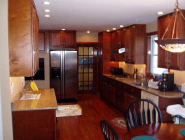 Kitchen Lighting Under counter Lighting and Pendant Lighting in a full Kitchen remodel project.