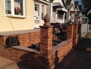 Brick Fence and Posts