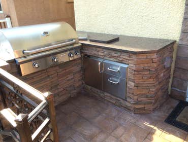 Outdoor BBQ Island