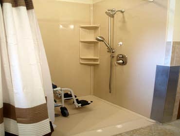 Roll-in Shower Handicap Access