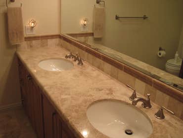 Stone Counter and Backsplash