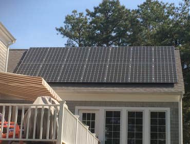 Photos by Plymouth Solar Energy #1 Ground Mounted hillside array
