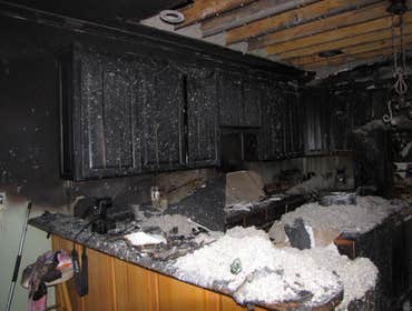 Project photos from Sentry Construction Company, Inc. Fire Damage Restoration - Before & After