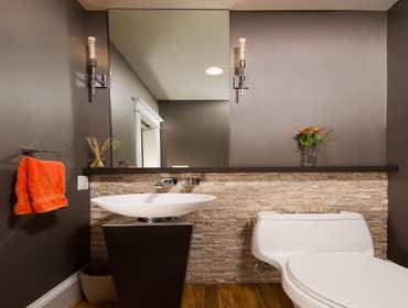 Landis Construction Corporation: Bathrooms Baths with spa-like design, large showers, glass tile, and plenty of storage.