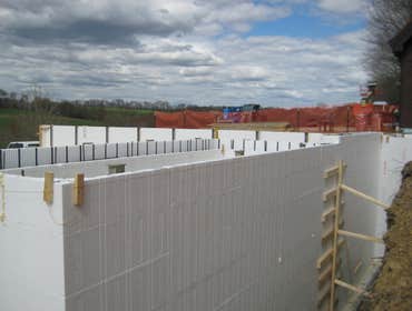 Photos from ICF Installation Associates, LLC The following pictures are taken at various jobs we have done. The first ones are of the basement of an A