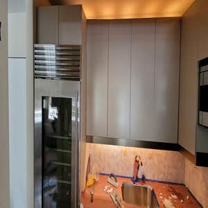 Different Finished Kitchen Projects Different Kitchen Projects finished by our company including Cabinet installation, Marble Countertops, Tile...