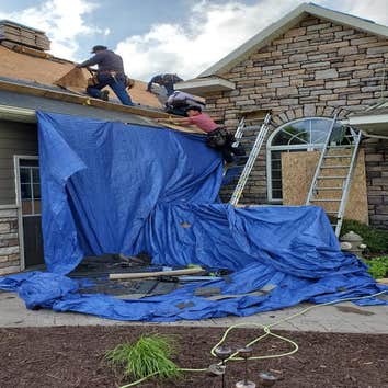 Preparing a residential home for a roofing job