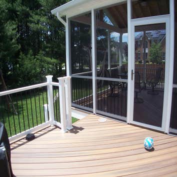 Photo(s) from American Deck Inc Fiberon Horizons Ipe decking & Screened Enclosure, Middle River MD