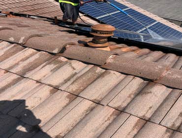 Photos by 701 Roofing Inc #2 Roof power wash tile cleaning