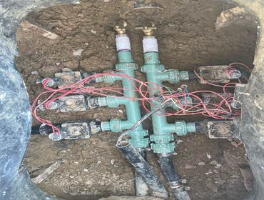 PVB & Sprinkler Manifold Replacement The customer kept having blow outs on the pressure vacuum breaker for the sprinkler and the manifold that diverts 