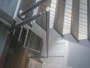 Stairs- stainless steel railing