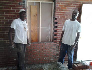 Project photos from Myers & Heard Masonry Myers & Heard Masony filling in a wall with bricks for a homeowner in Atlanta, Ga. These picture shows Myers 