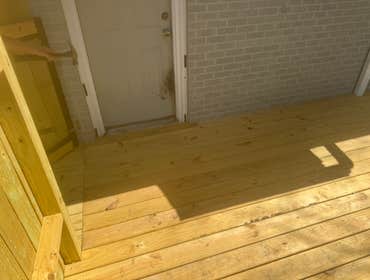 Photos by Centex Home Remodel #1 16x9 deck with 4’ wide ramps at front and rear