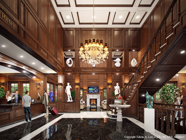 New England Resort Hotel Lobby