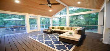 Modern Rustic Screen Room