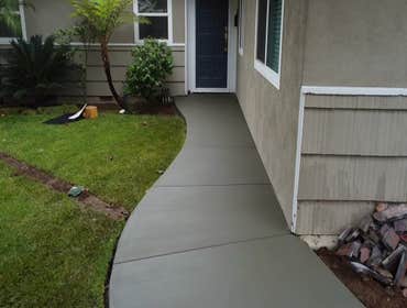 regular concrete broom finished