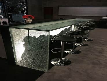 Cracked Glass Custom Table