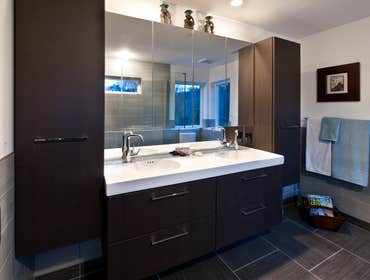 Modern Eco Friendly Home In Bryn Mawr, Pa. This eco-friendly home features shoji panels for maximum daylighting, paper siding,solar panels and many oth