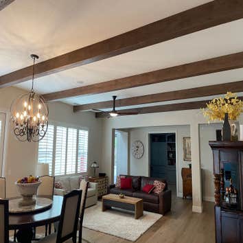 Spruce up your home with custom Faux Beams