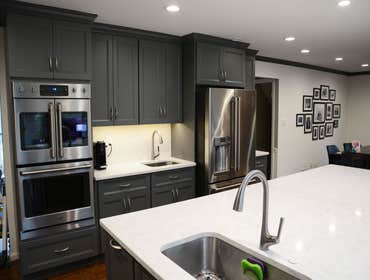 Open floor plan kitchen remodel