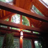 Custom cedar sunroom