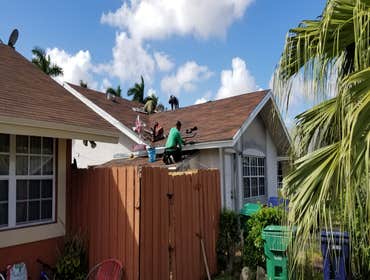 Akers SW MIAMI shingles roof re-roof 18 sqs asphat shingles and fascia boards replace