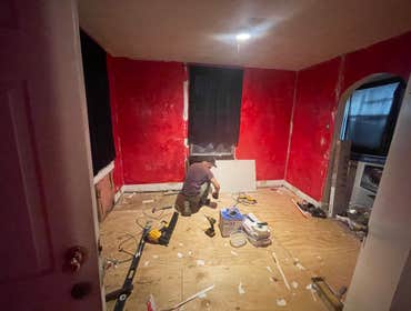 Photos by R&c Remodeling #2 Both had wall repairs painted rooms installed customers curtains and flooring