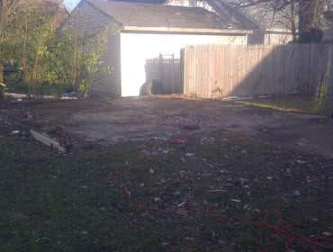 Demolition of a garage Quick easy demolition of a garage