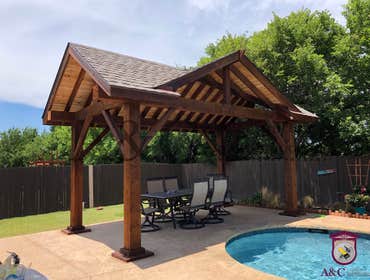 Photos by A&c Construction & Remodeling #12 Detached caedar patio cover 3 phases design