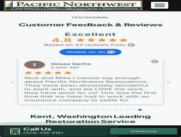 Slavik Petrus Pacific Northwest Restoration1 Fire restoration. Mold mitigation Water mitigation. Demolition. Content restoration.