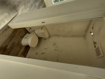 Photos by Stewart & Son Gate & Fence LLC #1 Tiny House with pergola. Small house 17' by 12' small bathroom with pocket door, and small sink with water 
