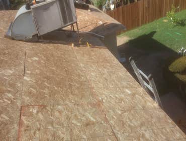 1/2" sheathing installation.