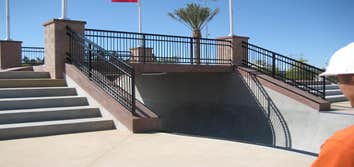 Wrought Iron Gate Construction in Los Angeles This is a Wrought Iron fence built at a skate park right here in Los Angeles!