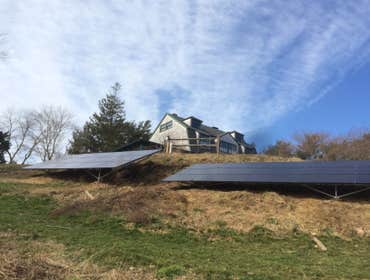 Photos by Plymouth Solar Energy #1 Ground Mounted hillside array