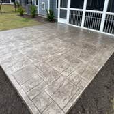 Stamped Concrete Patio Installation