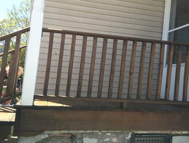 Nanticoke Staining of Porch & Stairs