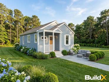 X-5 The Glen ADU The Glen ADU offers 890 GFA in a compact 42′×24′ layout, featuring 2 bedrooms, 1 full bath, and a Covered Entryway. It includes 9′ cei