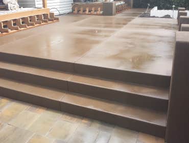 ACID WASH; CONCRETE PATIO CONCRETE PATIO ACID WASH