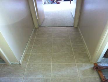 Mclaughlin Home Improvement Project KITCHEN AND HALLWAY CERAMIC TILE INSTALL