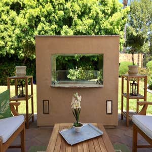 See through fireplace