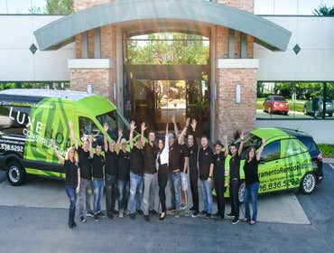 The LuxeHome Team giving out a warm welcome!