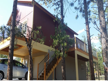 Custom stickframed home in Game Trail