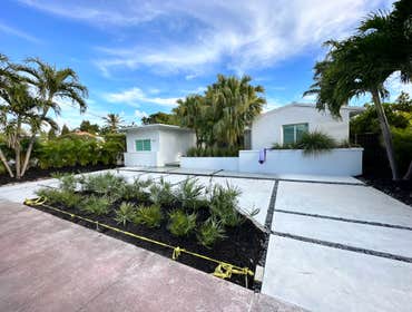 Photos by Driveways by Design #13 Driveway and Courtyard Redesign. Style: Designer Concrete Slabs dual entrance driveway, Pebbles gap filler, and Hards